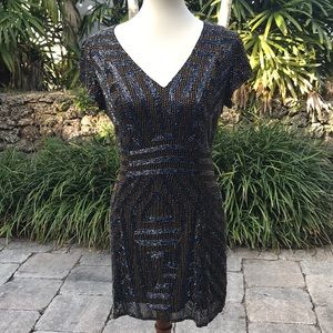 Parker Beaded Cocktail Dress